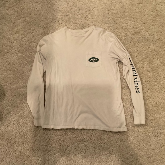 Vineyard Vines NY Jets Long Sleeve Tee - Picture 1 of 4